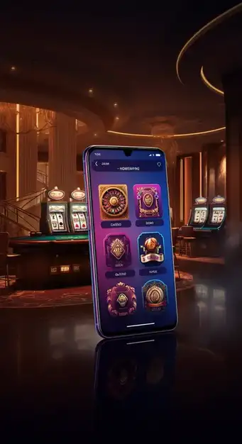 Grafik, die das mobilfreundliche Design von Beep Beep Casino auf einem Smartphone und Tablet darstellt, mit Spielsymbolen und dem Logo